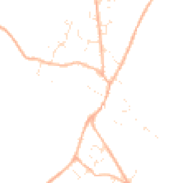 Daytime road noise heatmap for TR11 5NB