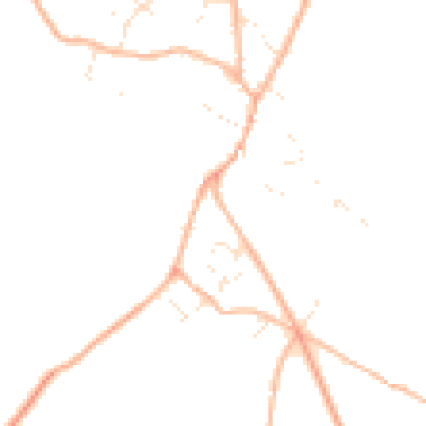 Daytime road noise heatmap for TR11 5NG