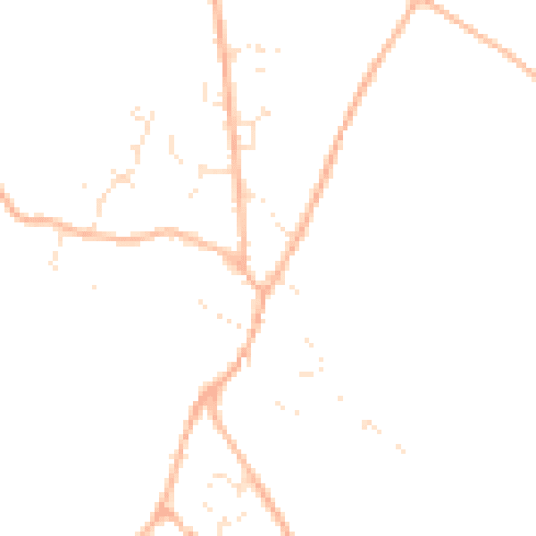 Daytime road noise heatmap for TR11 5SX
