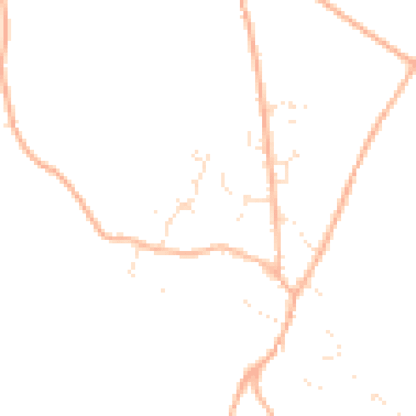 Daytime road noise heatmap for TR11 5SZ