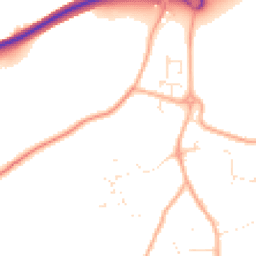 Daytime road noise heatmap for TR11 5XH