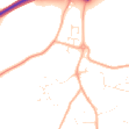 Daytime road noise heatmap for TR11 5XJ