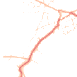 Daytime road noise heatmap for TR12 7AW