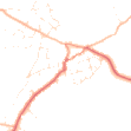 Daytime road noise heatmap for TR12 7BZ