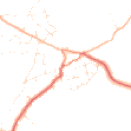 Daytime road noise heatmap for TR12 7HJ