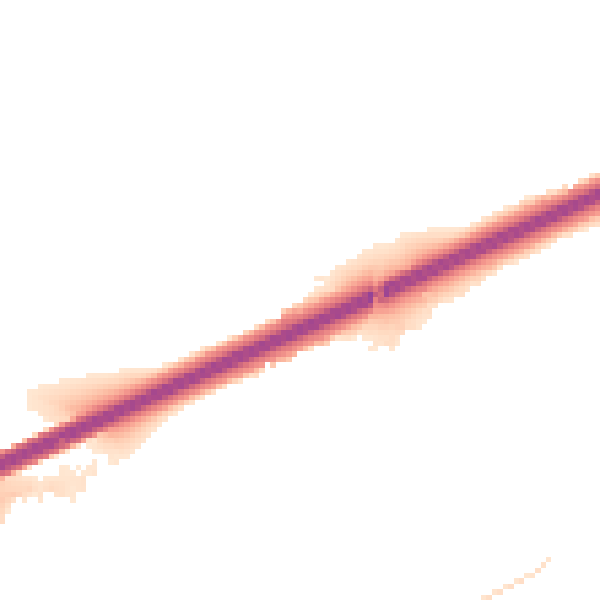 Night-time road noise heatmap for TR14 0AB