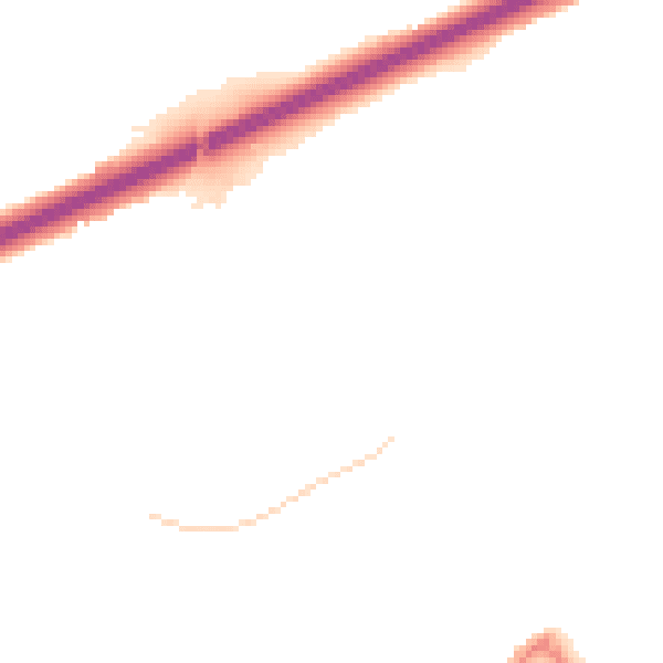 Night-time road noise heatmap for TR14 0AG