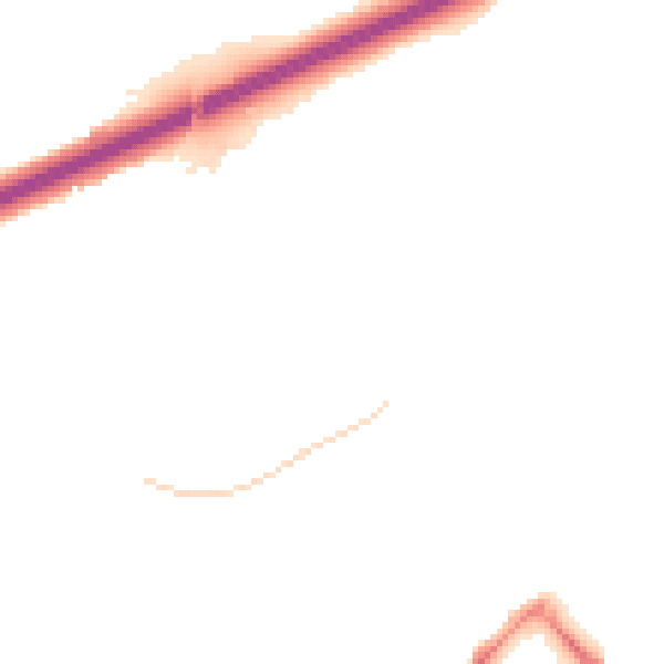 Night-time road noise heatmap for TR14 0AQ