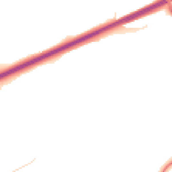 Night-time road noise heatmap for TR14 0AW