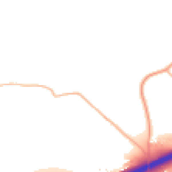 Daytime road noise heatmap for TR14 0BD