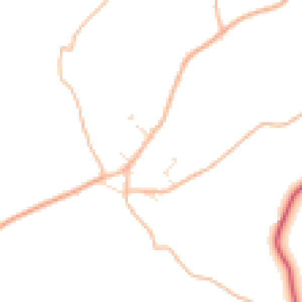 Daytime road noise heatmap for TR14 0BW