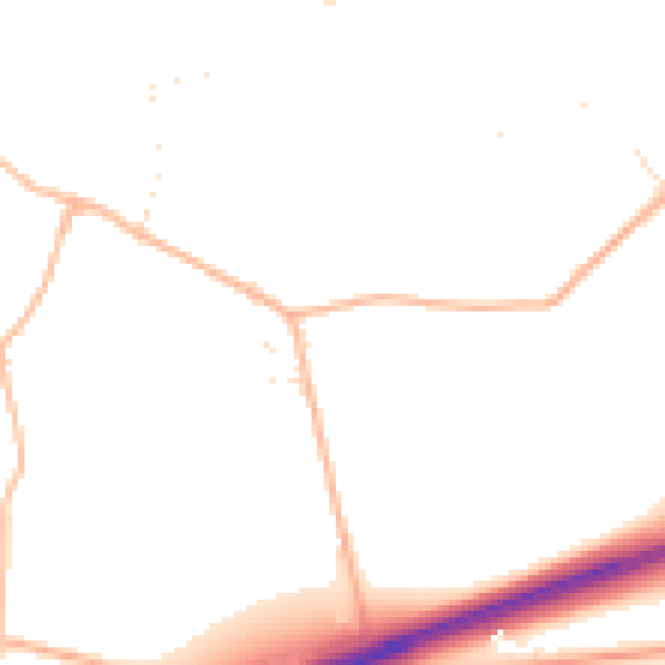 Daytime road noise heatmap for TR14 0BZ