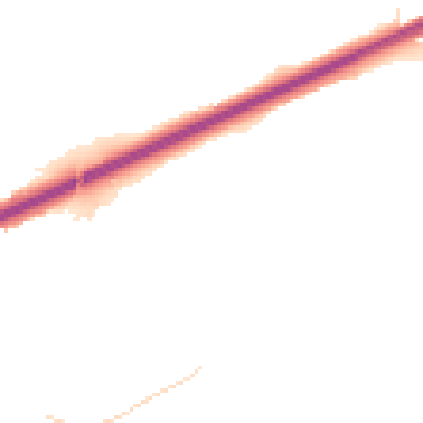 Night-time road noise heatmap for TR14 0DP