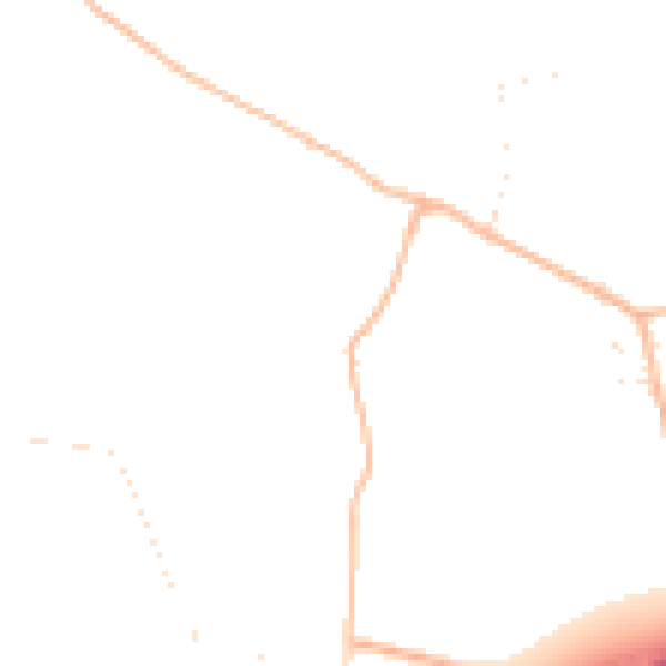 Daytime road noise heatmap for TR14 0DQ