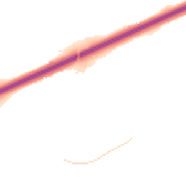 Night-time road noise heatmap for TR14 0DT
