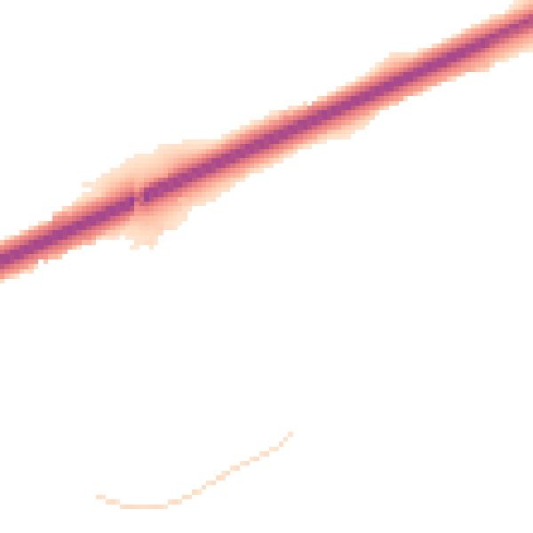 Night-time road noise heatmap for TR14 0FN