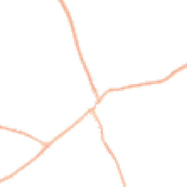 Daytime road noise heatmap for TR14 0LY