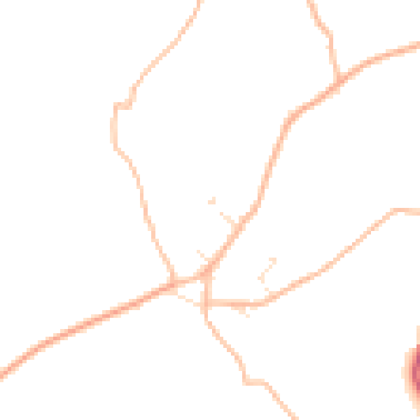 Daytime road noise heatmap for TR14 0QP