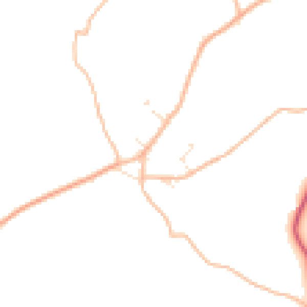 Daytime road noise heatmap for TR14 0QT