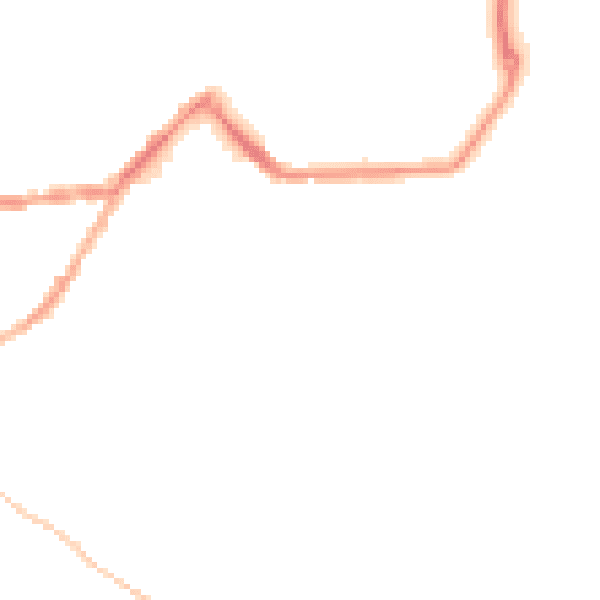 Night-time road noise heatmap for TR14 7AJ