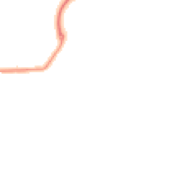 Night-time road noise heatmap for TR14 7BZ