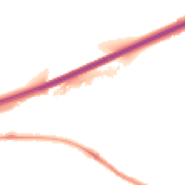 Night-time road noise heatmap for TR14 7JR