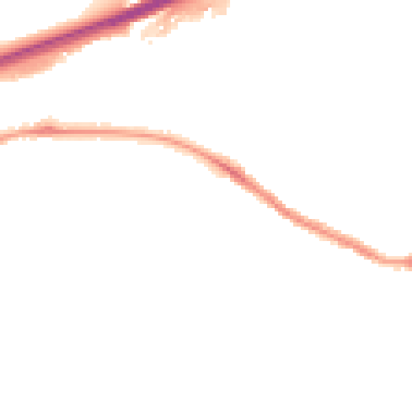 Night-time road noise heatmap for TR14 7PE
