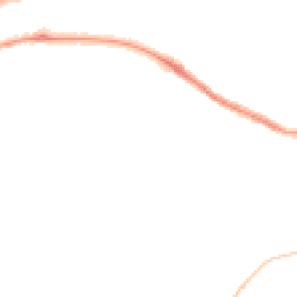 Night-time road noise heatmap for TR14 7PN