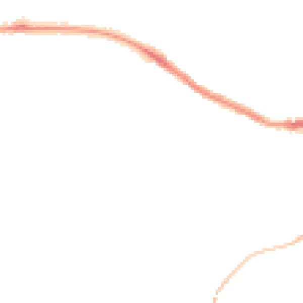 Night-time road noise heatmap for TR14 7PR