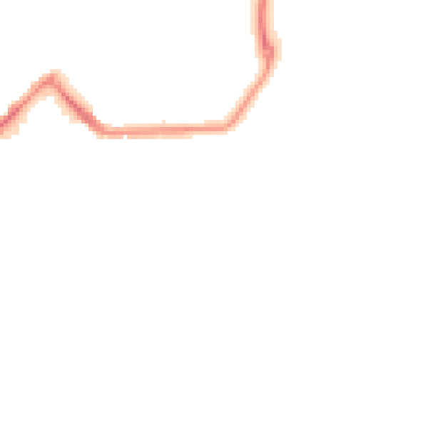 Night-time road noise heatmap for TR14 7UW