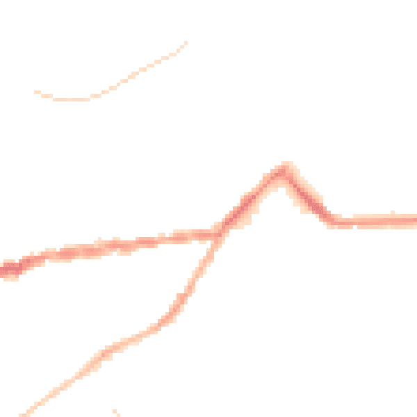 Night-time road noise heatmap for TR14 8BP
