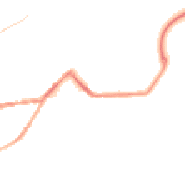 Night-time road noise heatmap for TR14 8FL