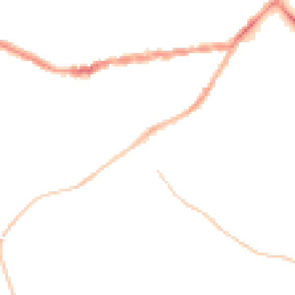 Night-time road noise heatmap for TR14 8FW