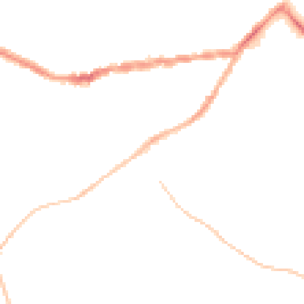 Night-time road noise heatmap for TR14 8GF