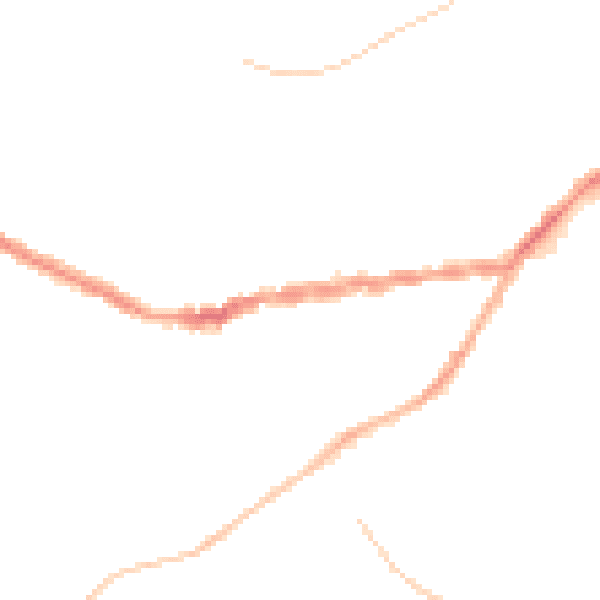Night-time road noise heatmap for TR14 8JJ