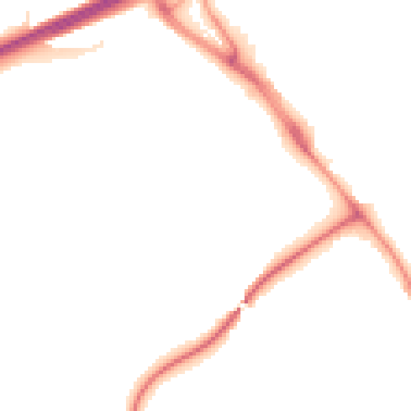 Night-time road noise heatmap for TR14 8QX