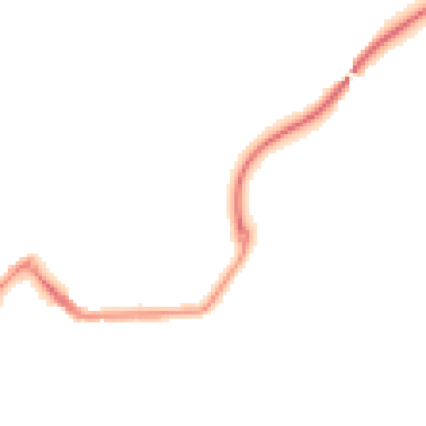 Night-time road noise heatmap for TR14 8RH