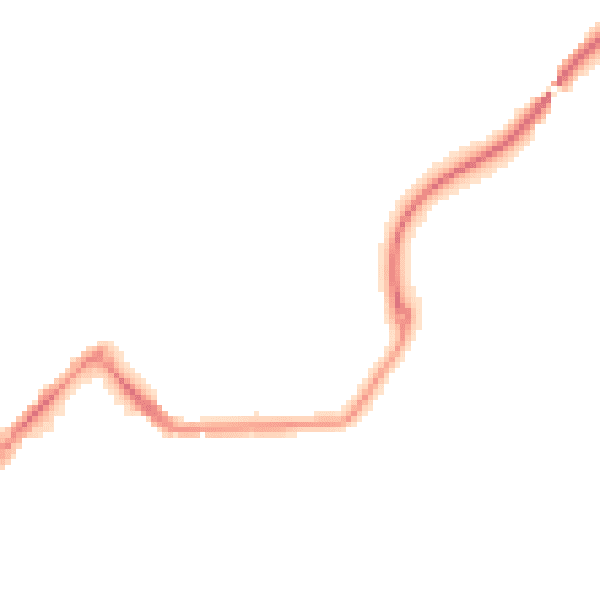 Night-time road noise heatmap for TR14 8RL