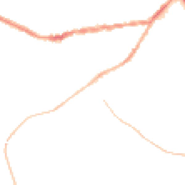 Night-time road noise heatmap for TR14 8SR