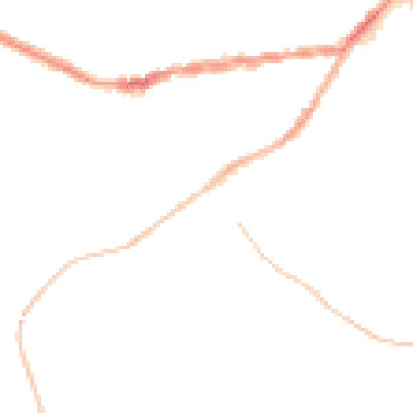 Night-time road noise heatmap for TR14 8US