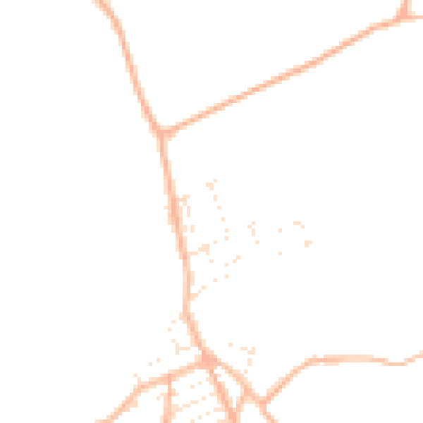 Daytime road noise heatmap for TR14 9DT