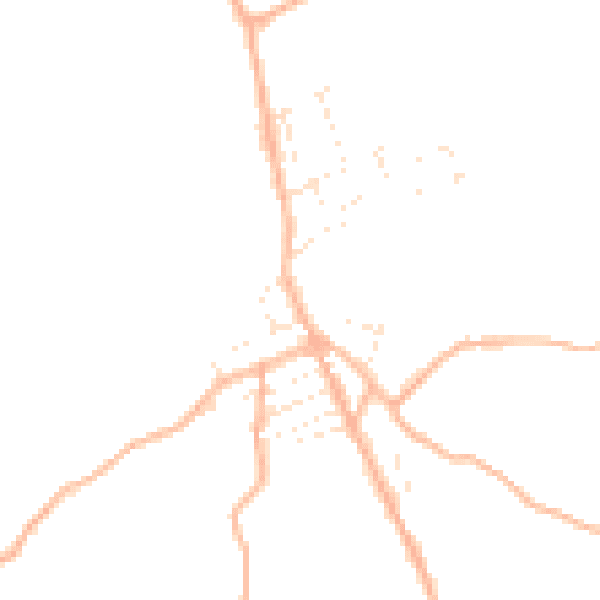 Daytime road noise heatmap for TR14 9EF