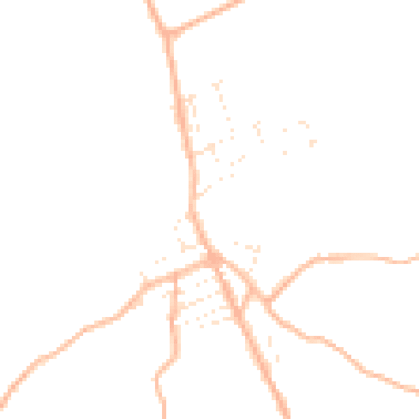 Daytime road noise heatmap for TR14 9EH