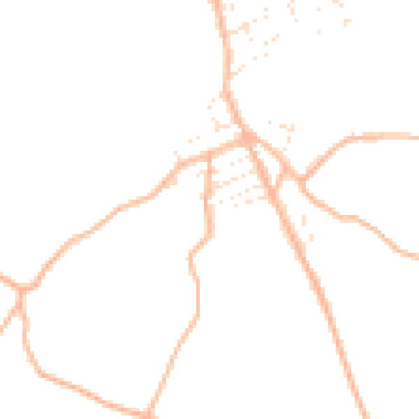 Daytime road noise heatmap for TR14 9EL