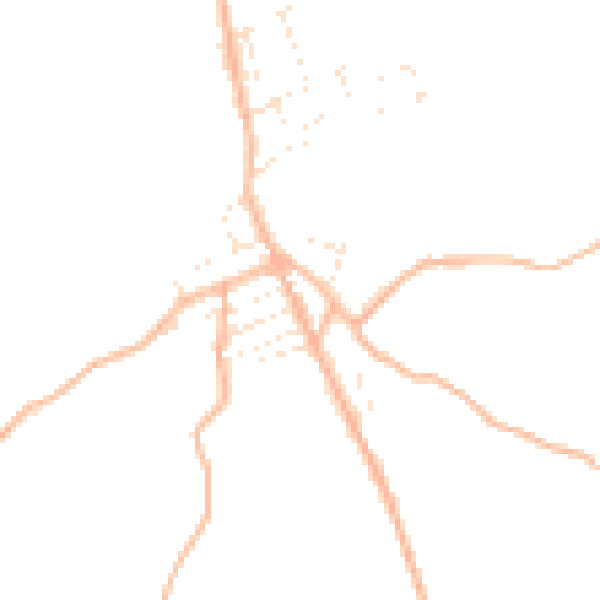 Daytime road noise heatmap for TR14 9EP