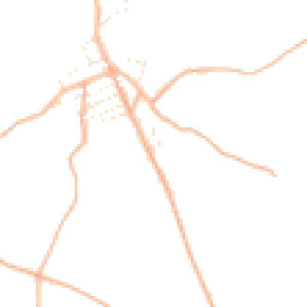 Daytime road noise heatmap for TR14 9ES