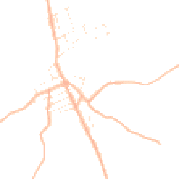 Daytime road noise heatmap for TR14 9EU
