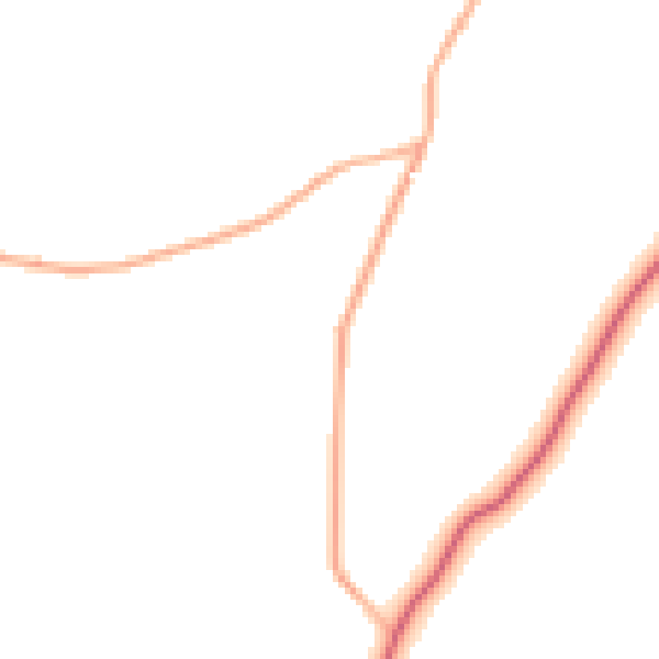 Daytime road noise heatmap for TR14 9PB