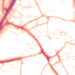 Daytime road noise heatmap for TR15 1AL
