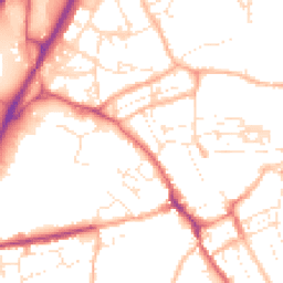 Daytime road noise heatmap for TR15 1AN